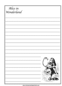 Alice in Wonderland ~ Literature Notebooking Page