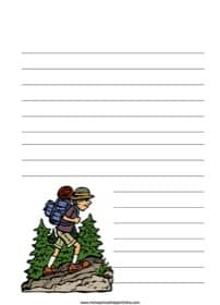 Backpacking Notebooking Page