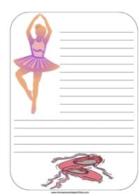 Ballet Notebooking Page