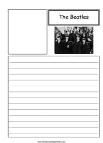 The Beatles Notebooking printables