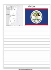 Belize Notebooking Page