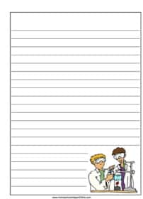 Chemistry Experiment Notebooking Page