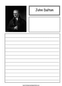 John Dalton Notebooking printables