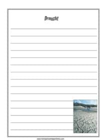 Drought Notebooking Page