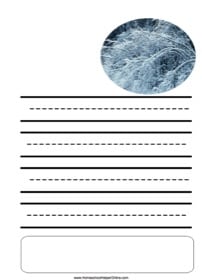 Ice Storm Notebooking Page