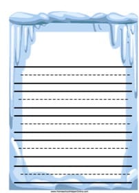 Icicles Notebooking Page