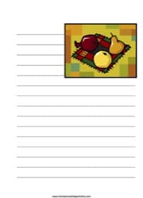 Kwanzaa Fruit Notebooking Page