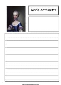 Marie Antoinette Notebooking
