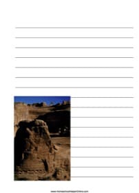 Mountain Cliffs Notebooking Page