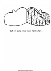 Roller Coaster shaped Lapbook Template