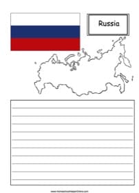 Russia Notebooking Page