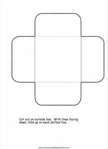 Square Petal Fold Lapbook Template