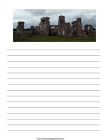 Stonehenge Notebooking Page