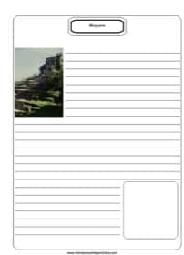 Mayans Notebooking Page