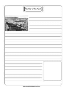 The War of the Pacific Notebooking Page
