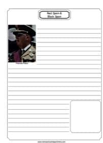Red Spain and Black Spain Notebooking Page