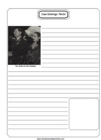 Juan Domingo Peron Notebooking Page