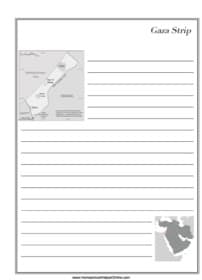 Gaza Strip Notebooking Page
