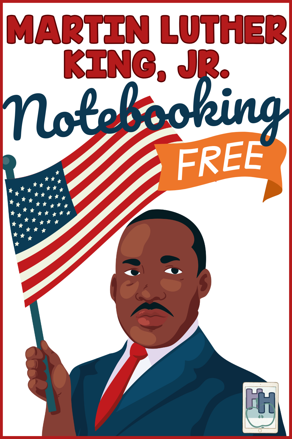 martin luther king jr. biography notebooking printables in 3 levels for elementary to middle school