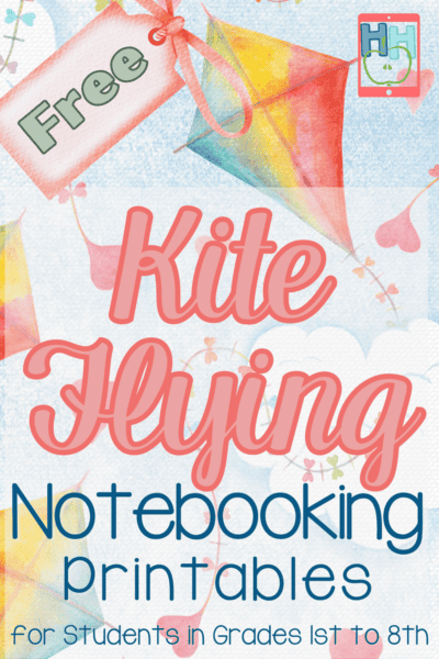 Kite flying notebooking printables