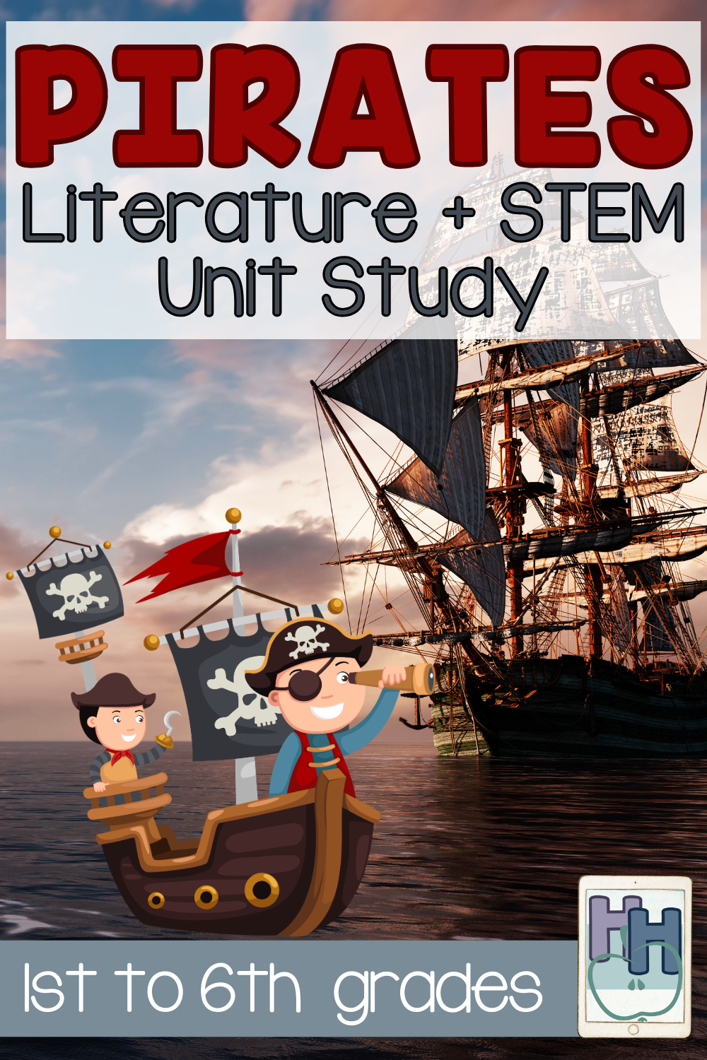 Pirates unit study for elementary students
multi-subject, just add daily math