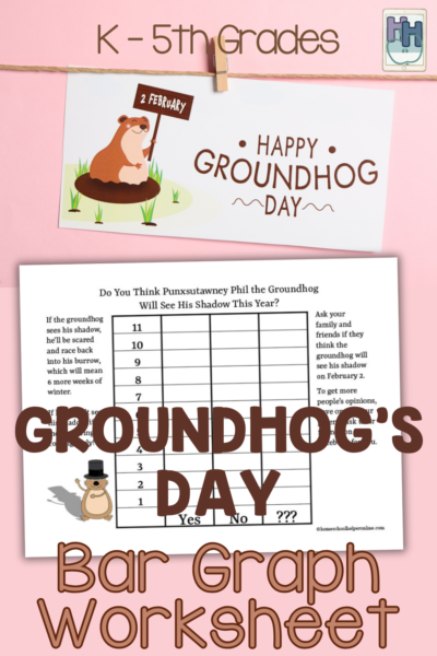 groundhogs day bat graph printable for elementary