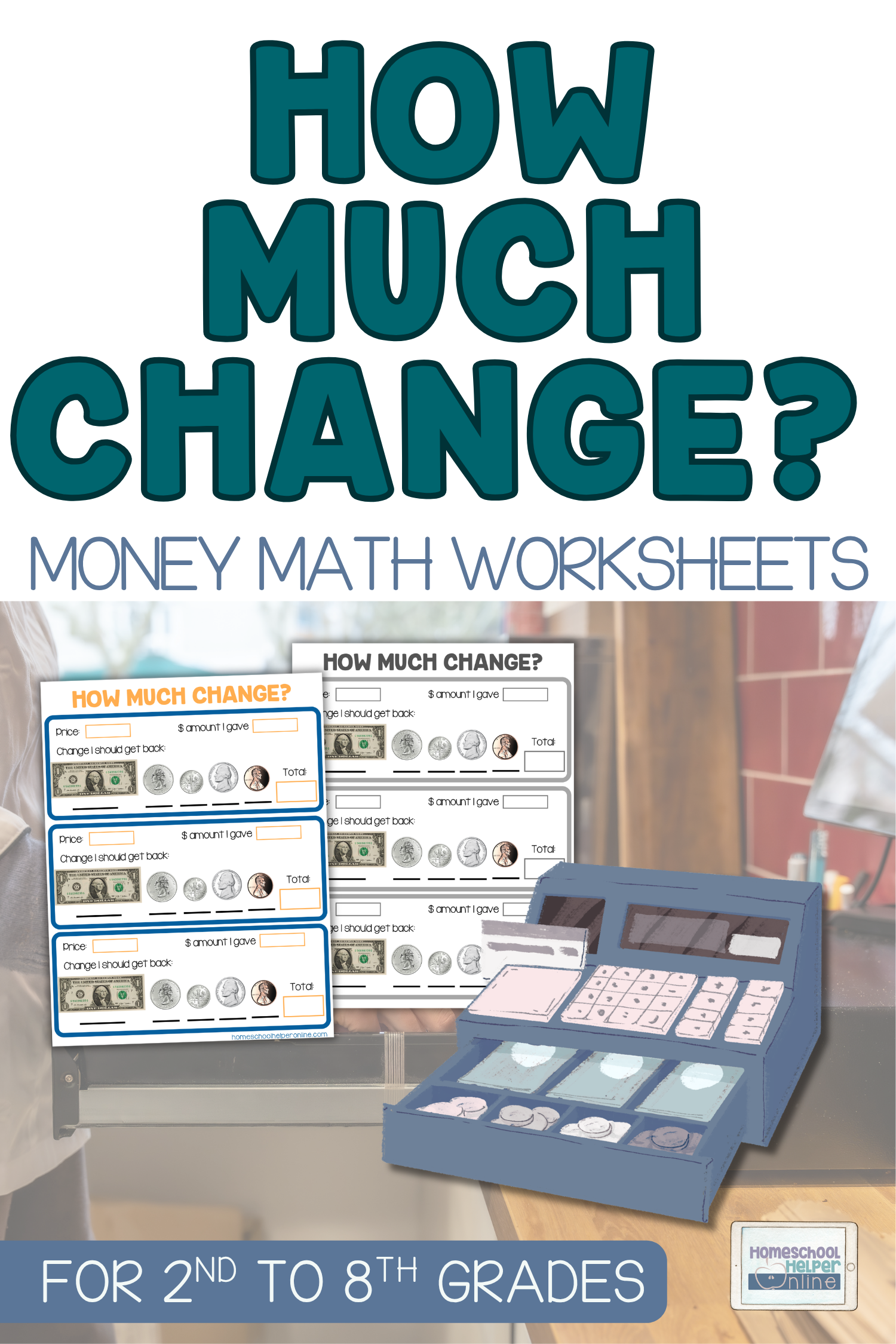 making change money math worksheets