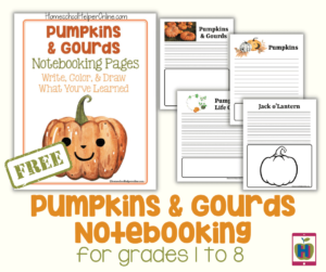 PUmpkins gourds notebooking curcubita botany printables