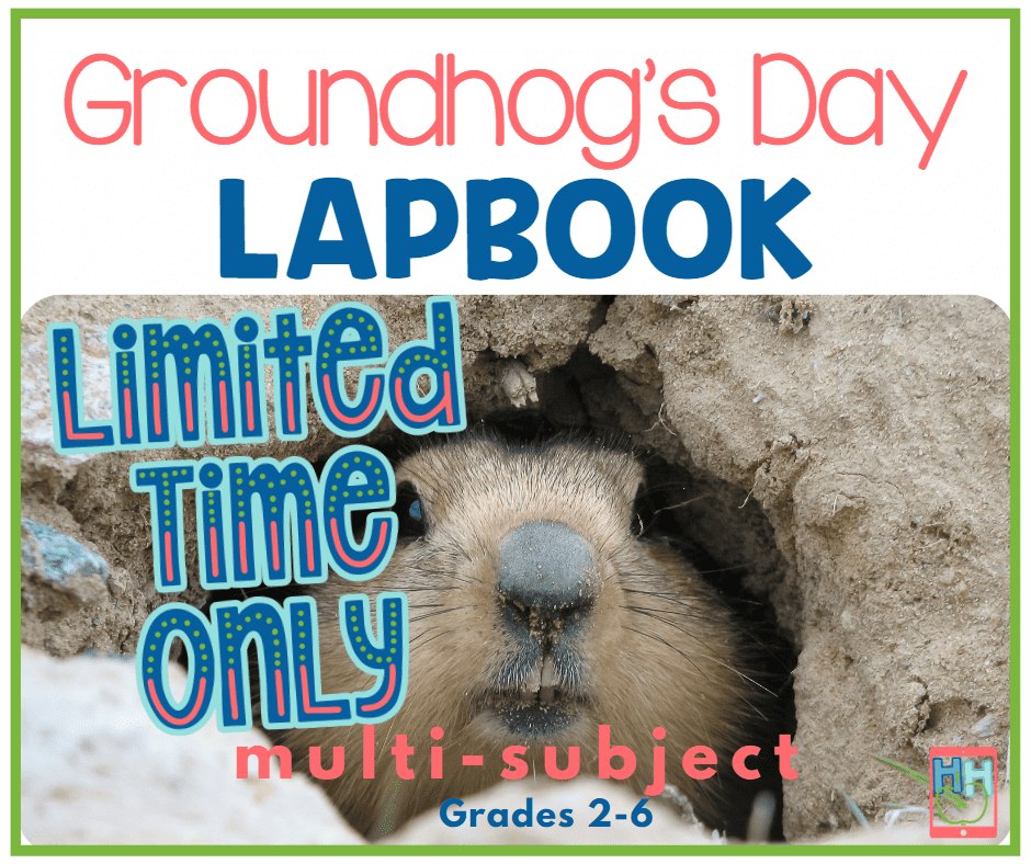 limited time offer for Groundhog\'s day lapbook