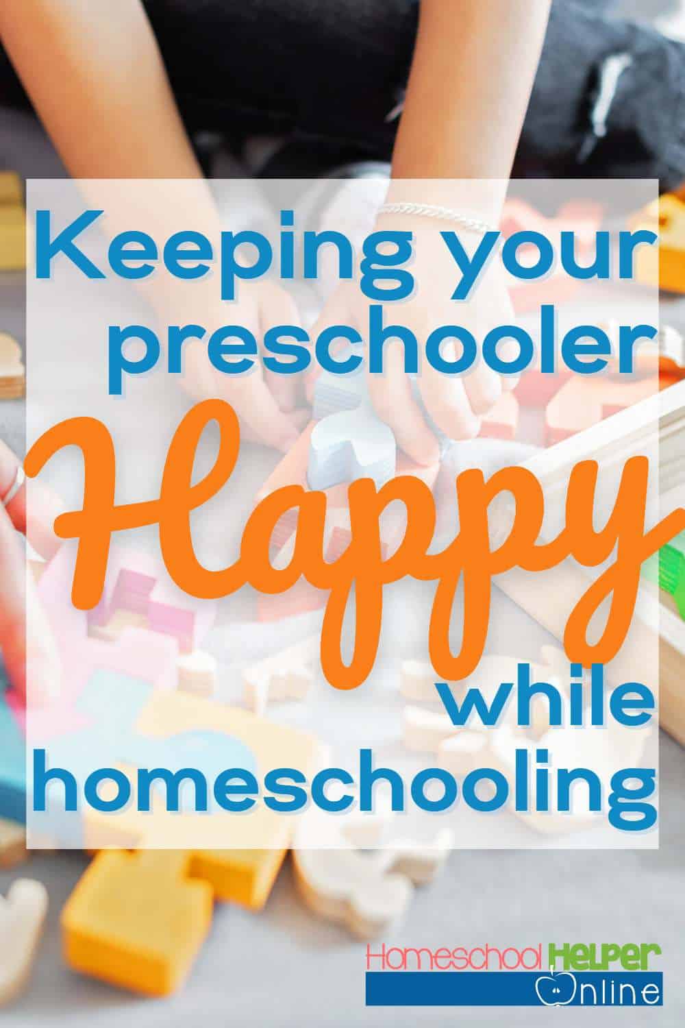 keeping your preschooler happy while homeschooling the older kids