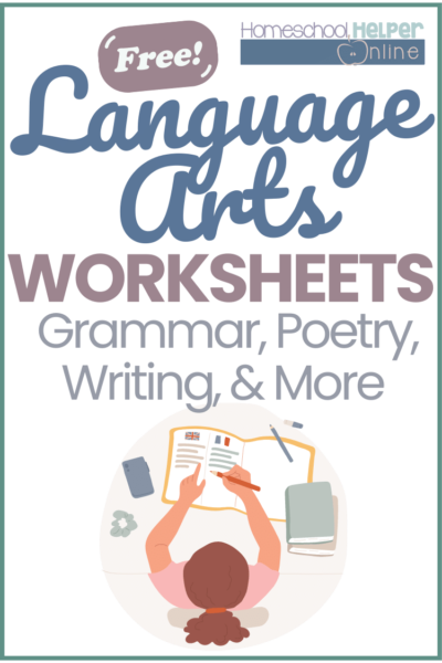 Language Arts Worksheets - Homeschool Helper Online