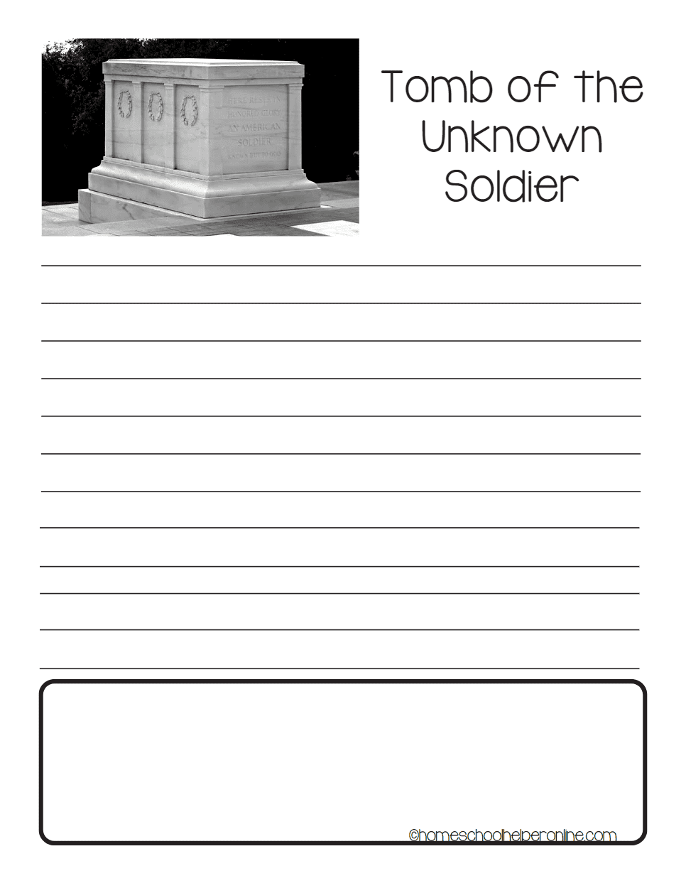 Arlington National Cemetery printable