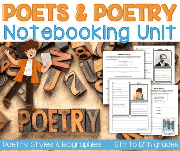 poetry unit study for 6th to 12th grades