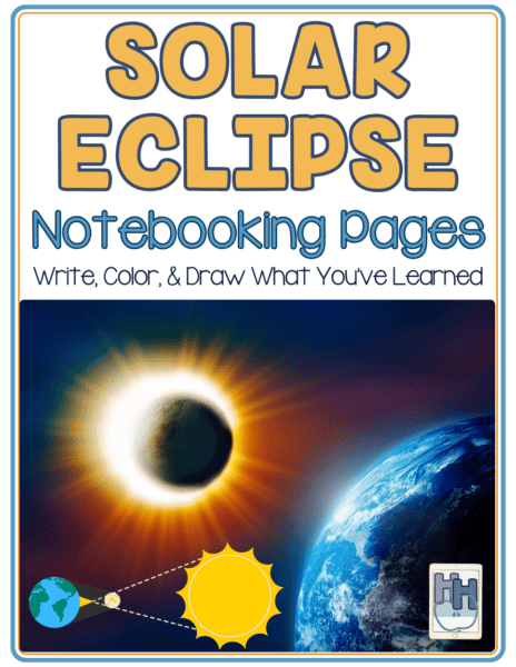 solar eclipse notebooking printables