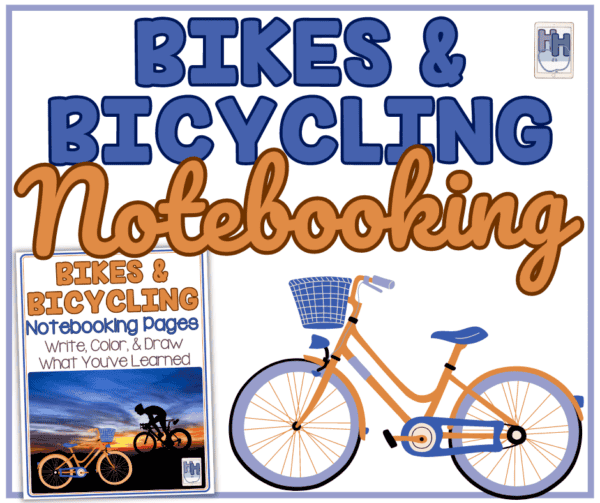 bikes and bicycling notebooking pages