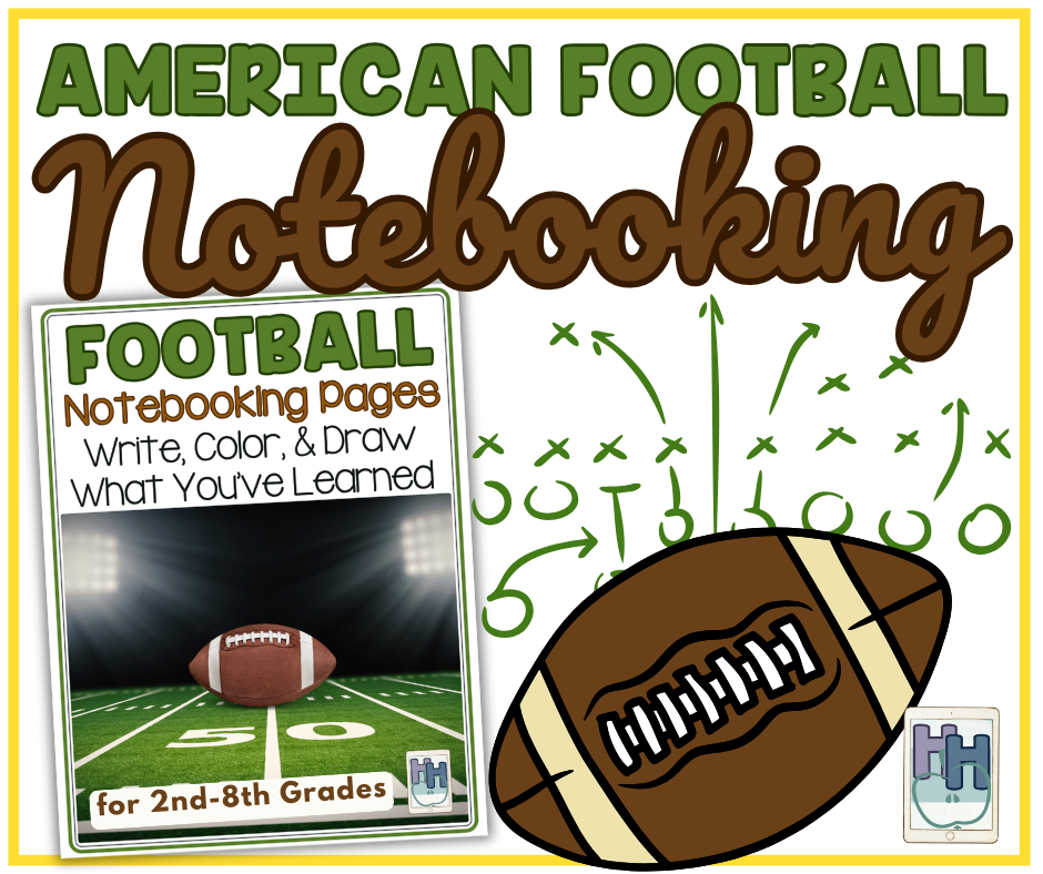 American Football Notebooking Pages