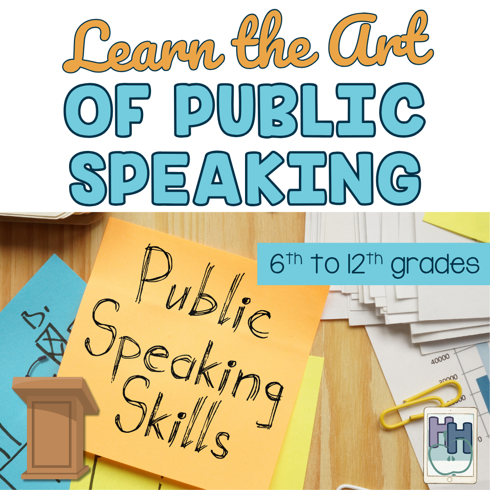 Middle school and high school ideas for helping students learn to speak in public or before groups of people