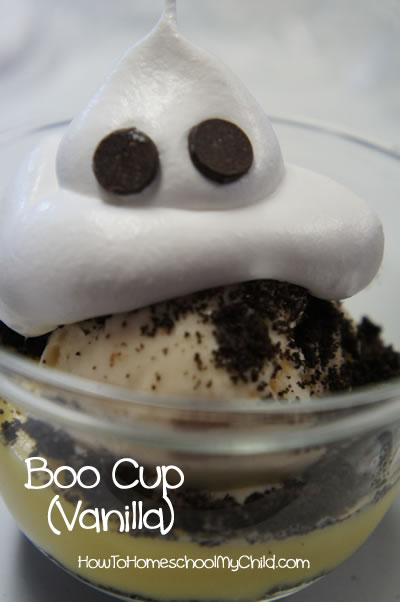 Boo! halloween snack