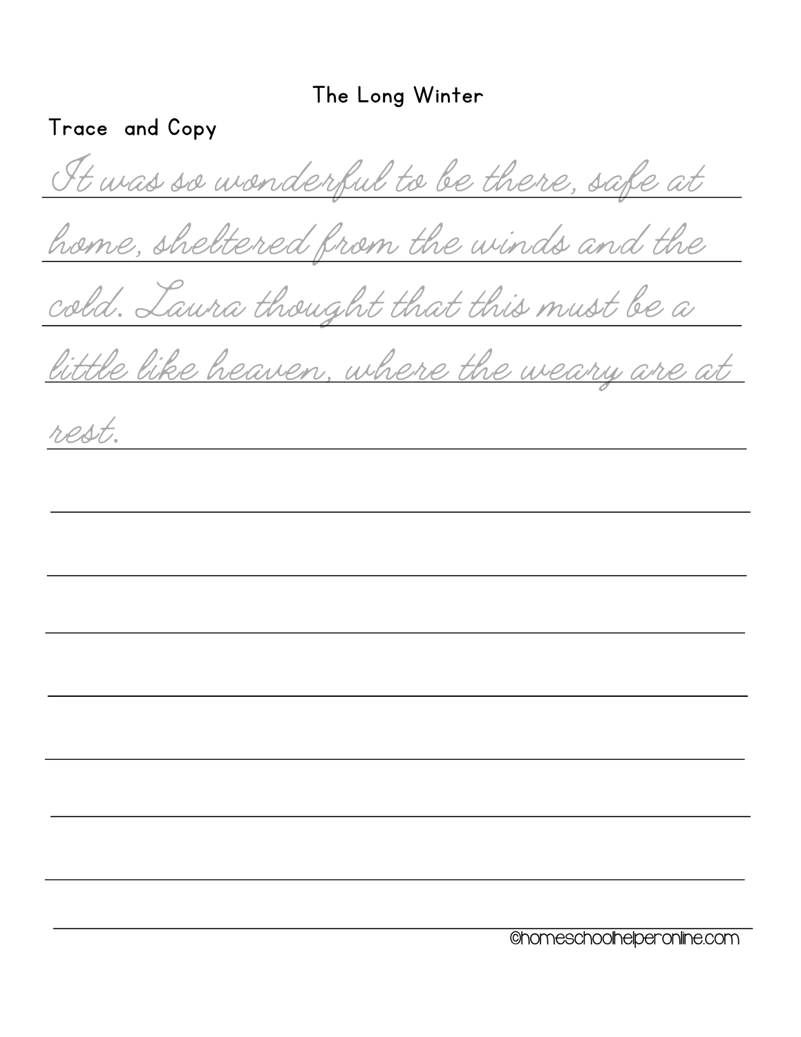 Laura Ingalls Wilder Copywork Bundle - Image 2