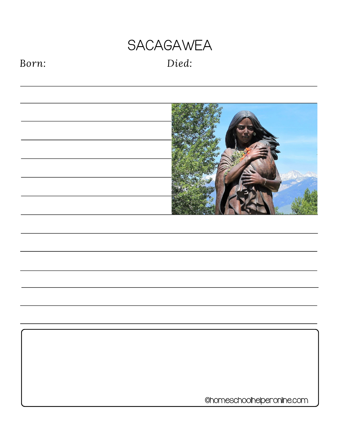 SACAGAWEA NB PAGES