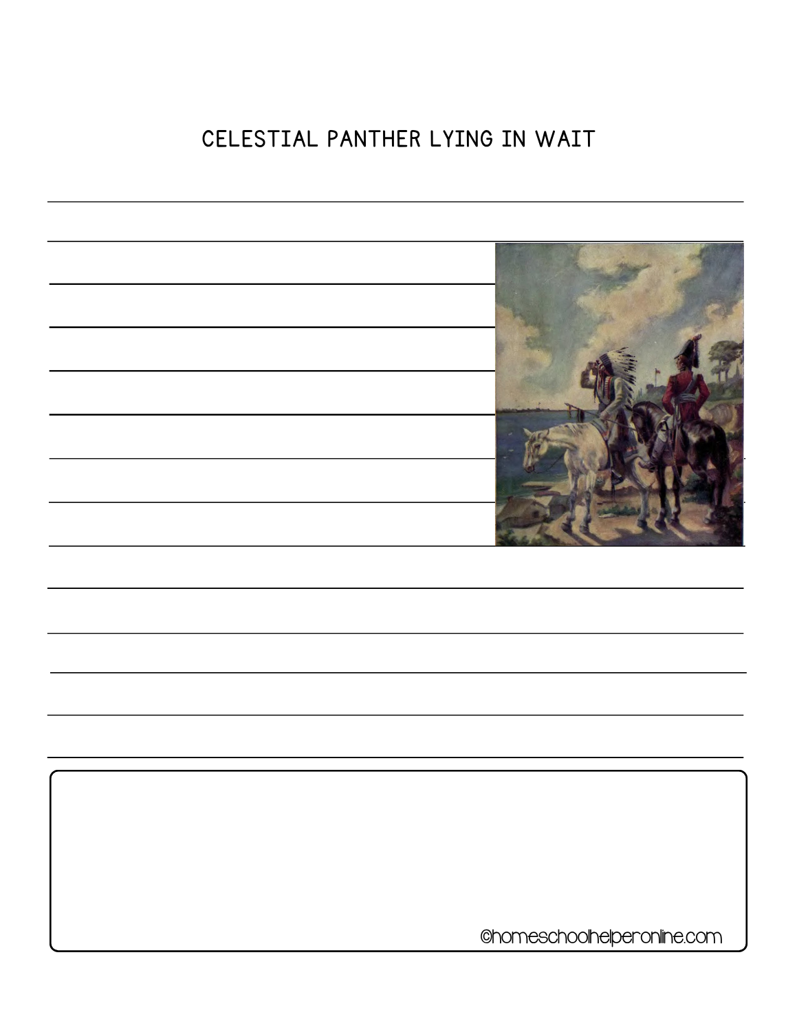 free Tecumseh Notebooking printables