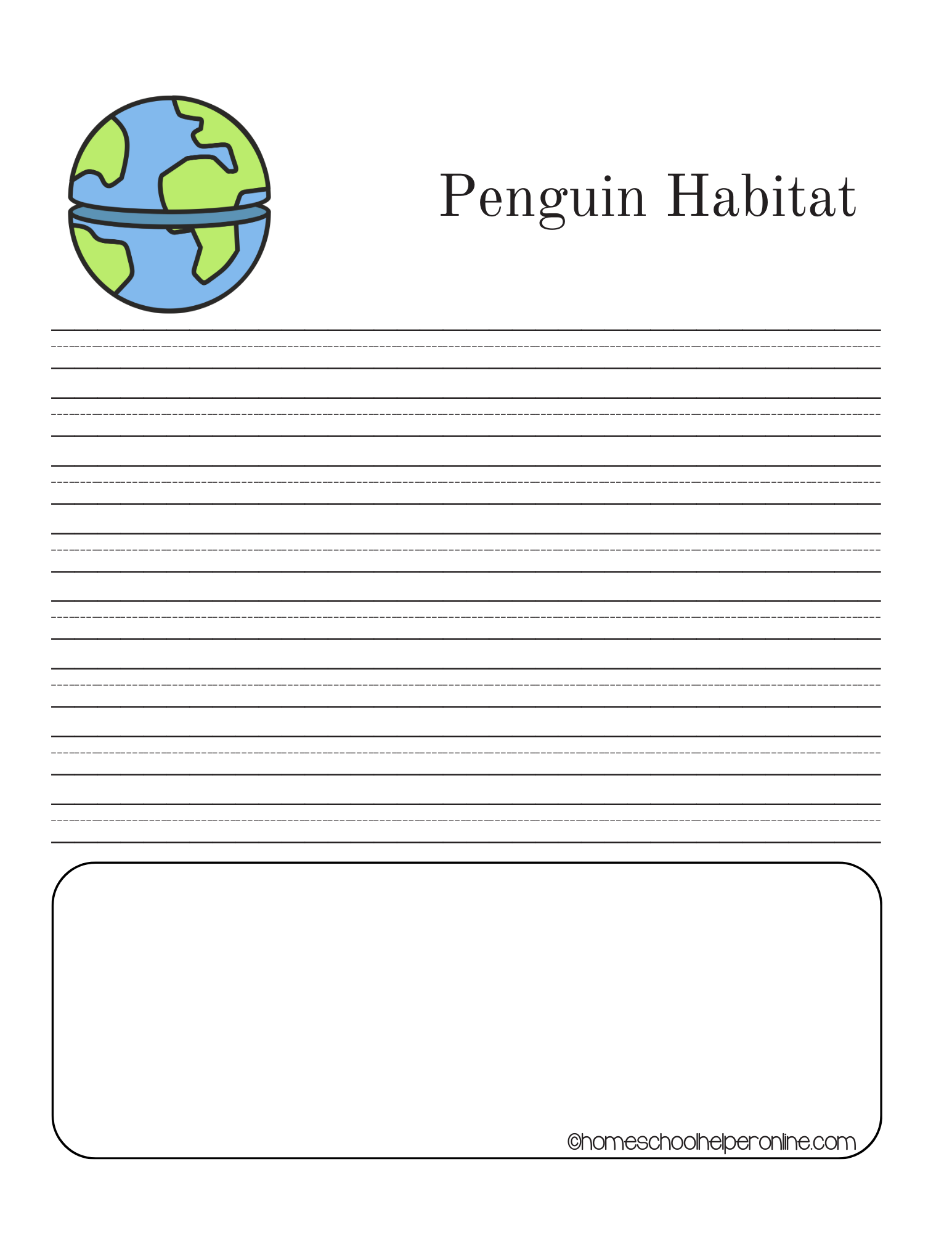 penguins science printable