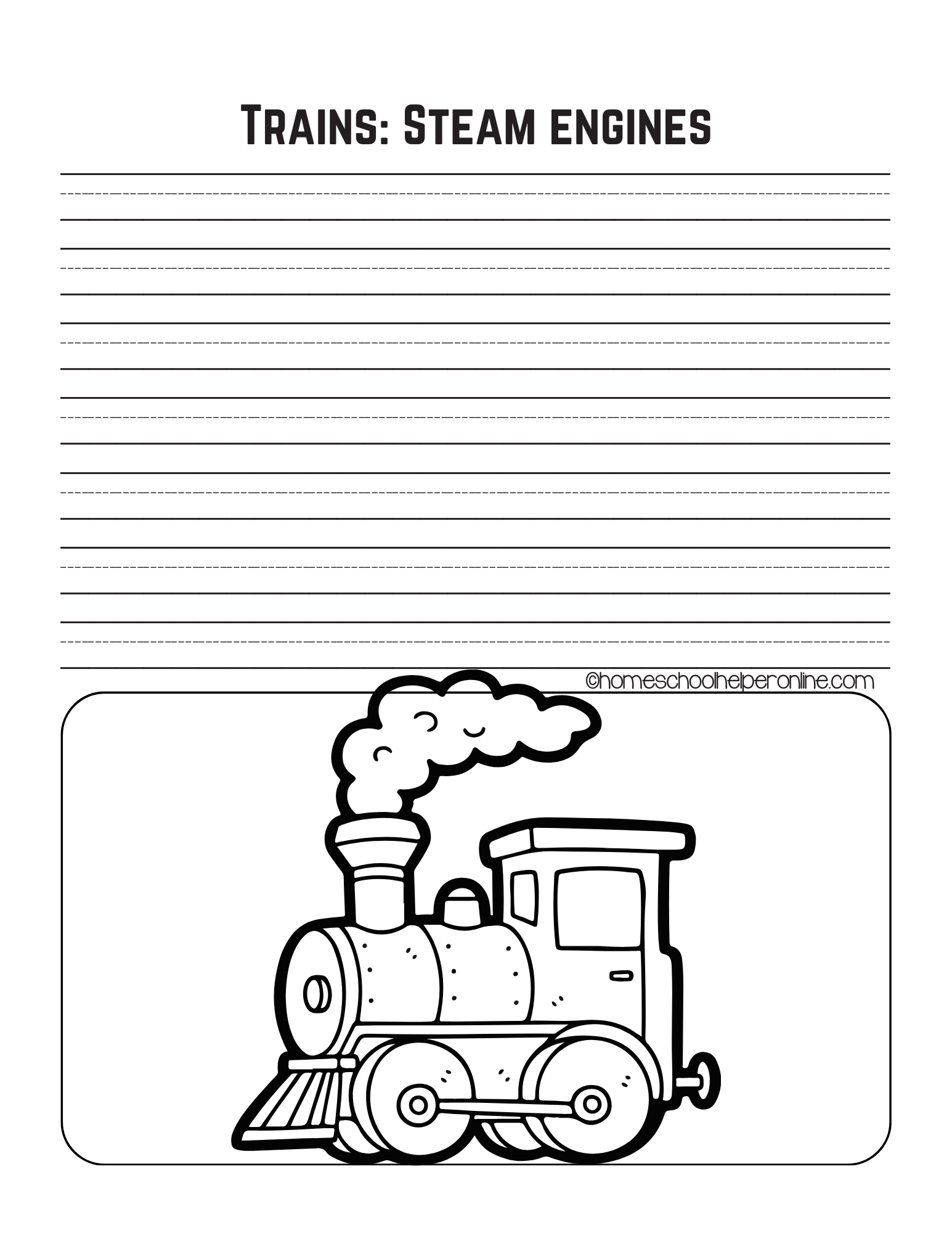 trains steam engines