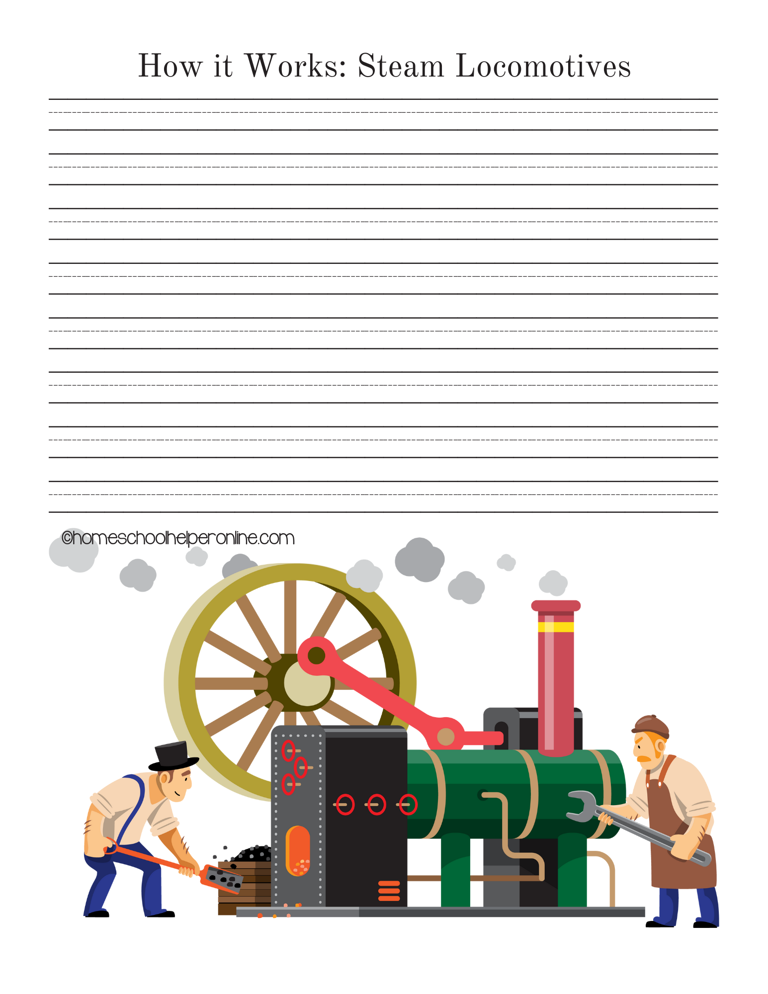 trains steam engines