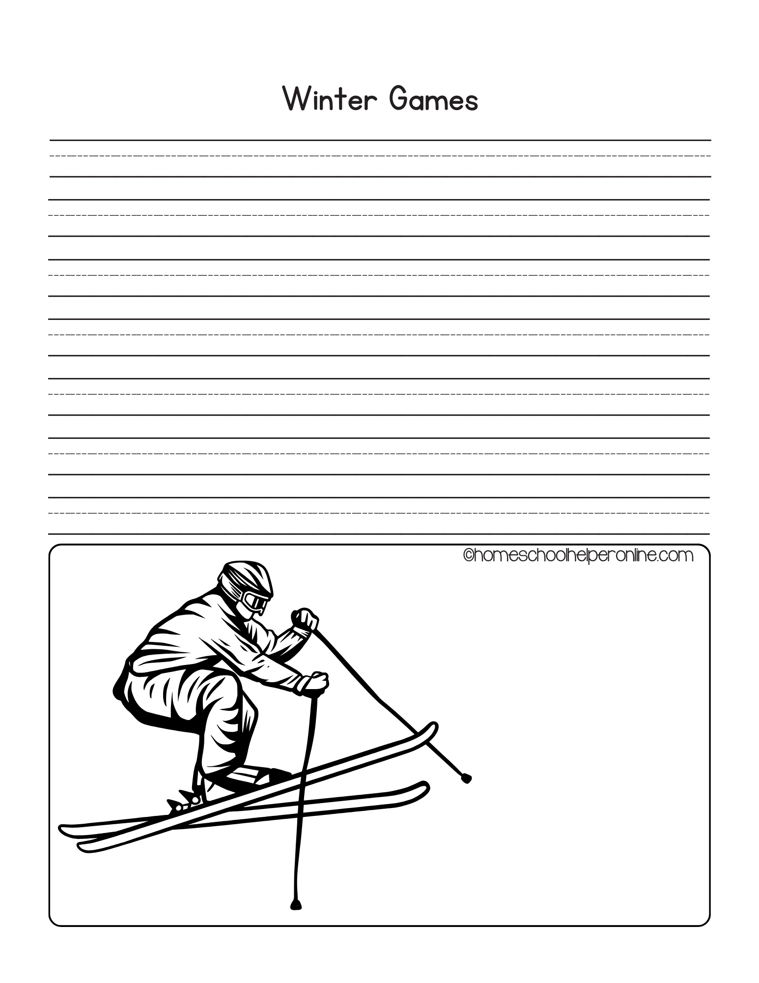 Olympics notebooking pages, FREE PRINTABLES