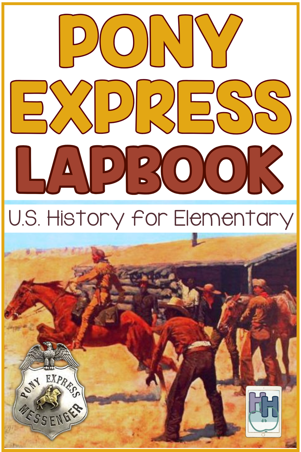 pony express mail service lapbook for elementary