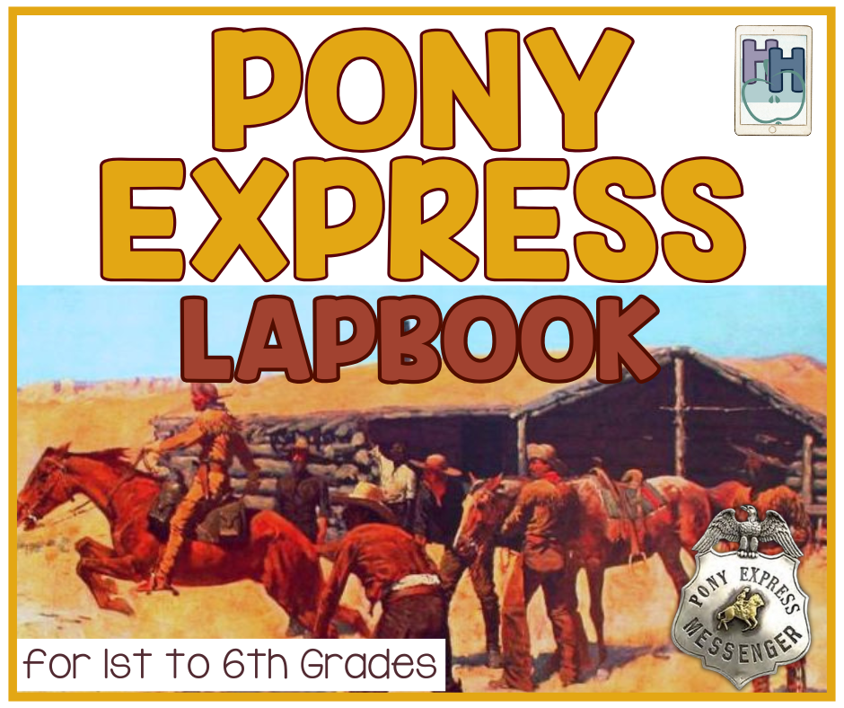 pony express mail lapbook