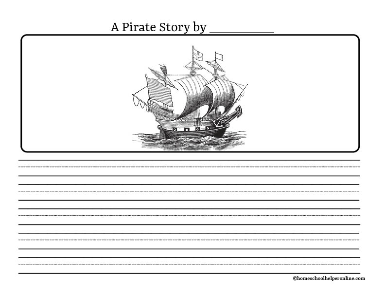 PIRATE CREATIVE WRITING WORKSHEET