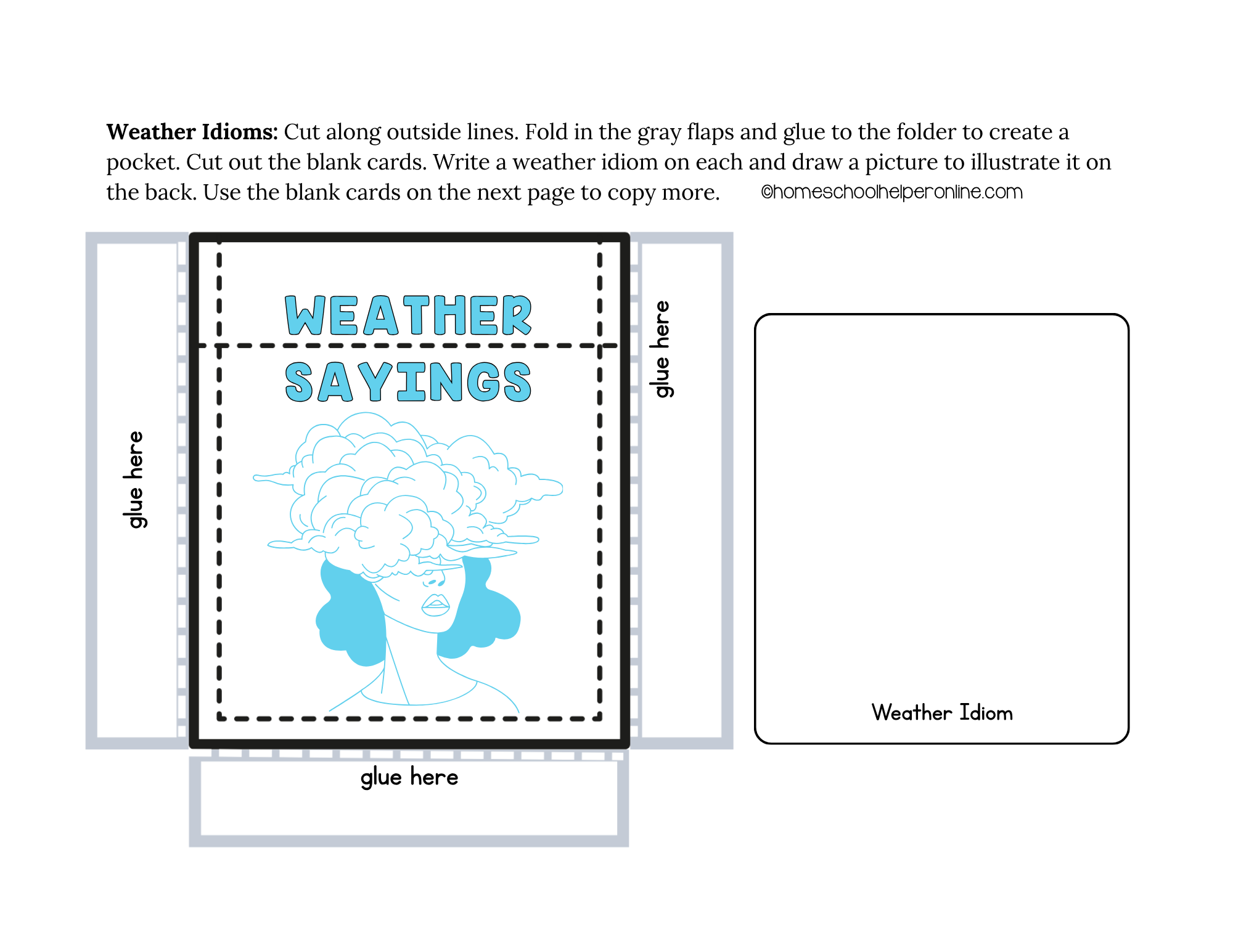 weather lapbook for elementary and middle school science