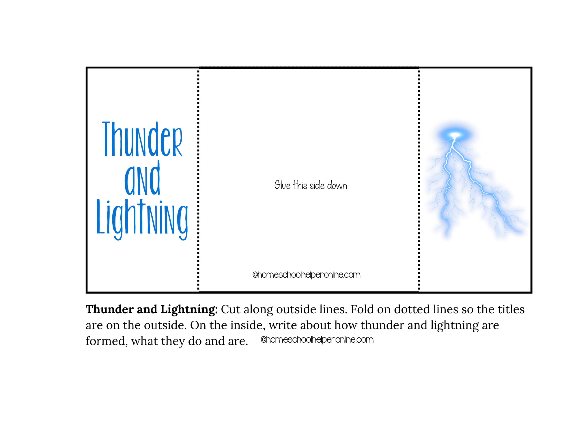 weather lapbook for elementary and middle school science